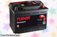 Batería para coche Tudor TC700 70Ah a precio de risa: arranca rápido y sin complicaciones, ¡aprovéchala antes de que se agote!