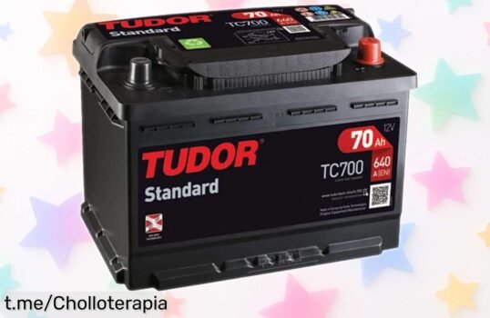 Batería para coche Tudor TC700 70Ah a precio de risa: arranca rápido y sin complicaciones, ¡aprovéchala antes de que se agote!