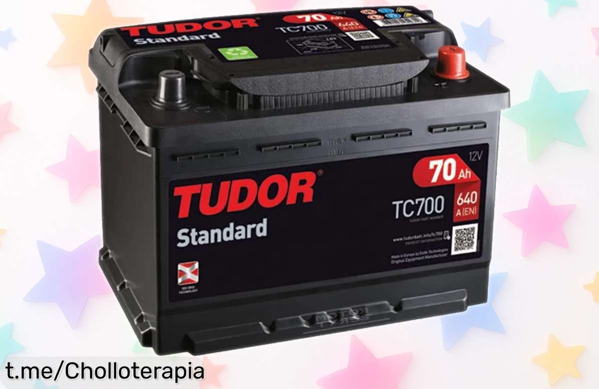 Batería para coche Tudor TC700 70Ah a precio de risa: arranca rápido y sin complicaciones, ¡aprovéchala antes de que se agote!