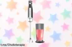 Batidora de mano Cecotec PowerGear 1500 XL con cuchillas afiladas al precio más bajo: ¡Prepara tus recetas en un abrir y cerrar de ojos! No te la pierdas, es tu momento.
