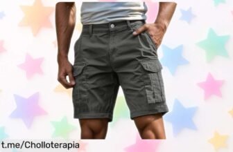 Bermudas de hombre con bolsillos XXL para deporte o relax, ¡un ofertón que no puedes dejar escapar si compras dos unidades ahora mismo!