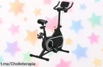 Bicicleta estática SPORTNOW con volante de inercia a un precio loco: entrena en casa sin ruidos, lleva tu tablet y siente la emoción del ejercicio ya mismo. ¡No te lo pierdas!
