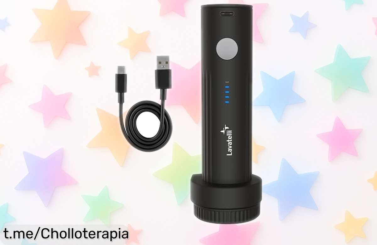 Bomba de vacío inalámbrica Lavatelli VACUPUMP para comprimir tu ropa rápidamente y sin liarte; ¡aprovéchala antes de que se acabe este chollo imperdible!