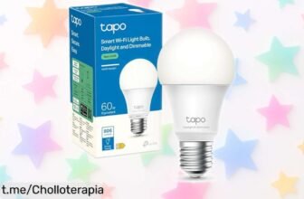 Bombilla LED inteligente Tapo TPLink L520E a un precio loco, controla la luz con tu voz y móvil, crea el ambiente perfecto en casa. ¡Aprovecha este super chollo antes de que se agote!
