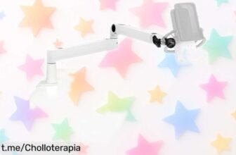 Brazo articulado para micro Elgato Wave Mic Arm LP White, un pepinazo de calidad a precio regalado que no tapa tu vista. ¡Hazte con él ya y lleva tu sonido al siguiente nivel!