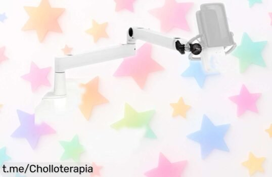 Brazo articulado para micro Elgato Wave Mic Arm LP White, un pepinazo de calidad a precio regalado que no tapa tu vista. ¡Hazte con él ya y lleva tu sonido al siguiente nivel!