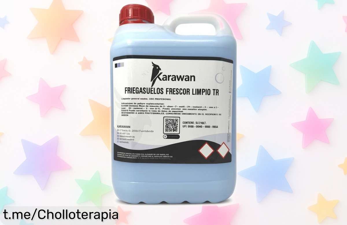 Brillante pack dúo Karawan de fregasuelos y limpiacristales que deja todo impecable, ¡aprovecha este ofertón antes de que se acabe y dale frescura a tu hogar!