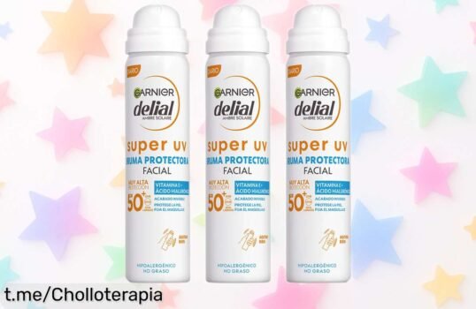 Bruma protectora facial FPS50+ Garnier Delial en pack de 3 a un precio loco: Protégete este verano sin sensación pegajosa y disfruta cada momento al máximo. ¡Consíguelo ya!