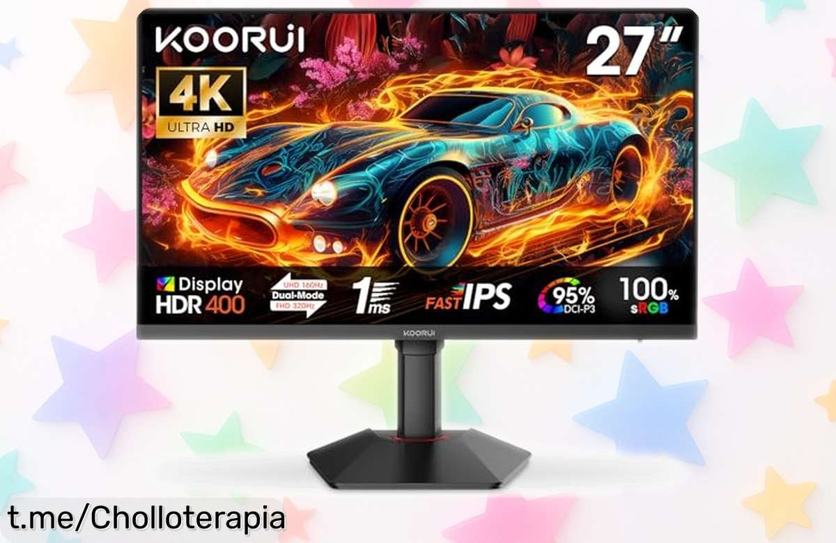 Brutal monitor gaming KOORUI G2741L de 27 con modo 4K y FHD, un festín visual a precio increíble: ¡Haz que cada partida sea épica antes de que se agote!