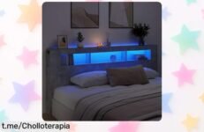 Cabecero con LED Emmtore que cambia de color, ¡súper resistente y moderno! Aprovecha el súper chollo que transforma tu dormitorio ya mismo.