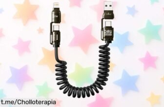 Cable de carga rápida 4 en 1 para coche que hará tus viajes más fáciles y divertidos, ¡ahora a un precio encantador que no querrás perderte!