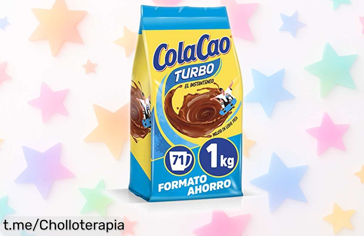 Cacao instantáneo ColaCao de 1kg a precio de escándalo; mézclalo sin grumos y disfruta cada vaso, ¡hazte con él antes que desaparezca!