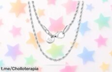 Cadena fina de plata 925 Tibond con diseño unisex y ajustable ahora a un precio que no cuadra, ¡no te la puedes perder! ¡Hazla tuya antes de que desaparezca!