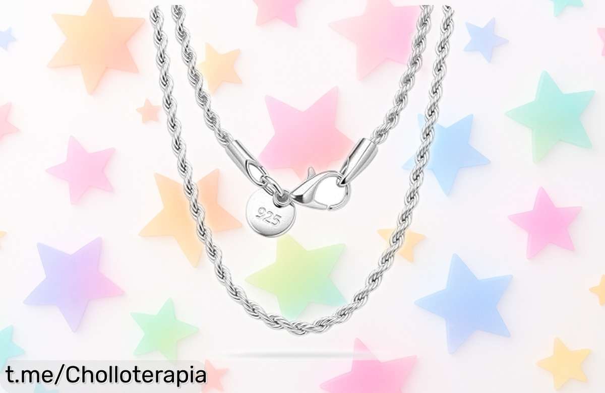 Cadena fina de plata 925 Tibond con diseño unisex y ajustable ahora a un precio que no cuadra, ¡no te la puedes perder! ¡Hazla tuya antes de que desaparezca!