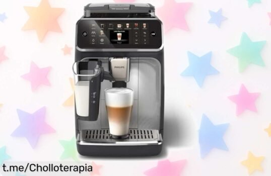 Cafetera automática Philips Serie 5500: ¡Prepara café como un barista en casa! Lleva la felicidad a tus mañanas y no te pierdas este precio loco, solo por tiempo limitado.