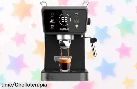 Cafetera express Cecotec Power Espresso Touch ColdBrew a precio loco: disfruta del mejor café cremoso y frío, ¡no dejes pasar este ofertón que elevará tus mañanas ahora mismo!