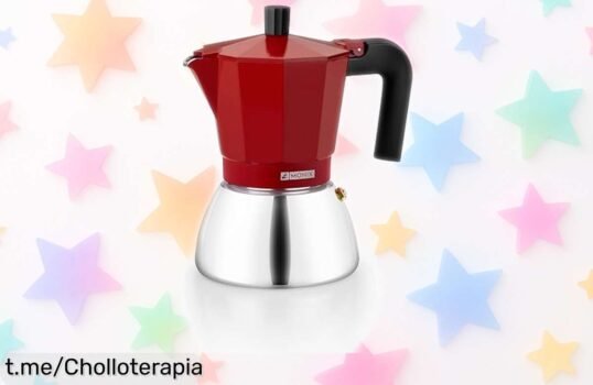Cafetera italiana Monix Induction Inox para 6 tazas a precio loco, calienta rapidísimo y es perfecta para cualquier cocina. ¡No dejes escapar este oferta única y empieza tus mañanas con buen café!