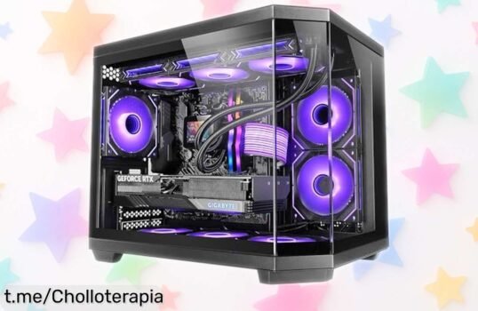 Caja gaming Mars Gaming MC3TCOREM con triple ventana de cristal y espacio para refrigeración líquida, no te pierdas este chollazo que combina potencia y estilo. ¡Aprovecha ya esta oferta única!