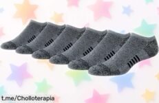 Calcetines acolchados Amazon Essentials en pack de 6, ventilación extra para pies frescos todo el día, ¡ofertón a precio loco que no puedes dejar pasar!