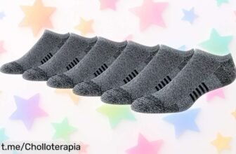 Calcetines acolchados Amazon Essentials en pack de 6, ventilación extra para pies frescos todo el día, ¡ofertón a precio loco que no puedes dejar pasar!