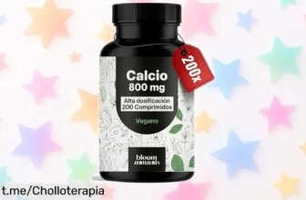 Calcio carbonato vegano en 200 comprimidos, fácil de tomar y hecho en Alemania: ¡ofertón para fortalecer tus huesos que no querrás dejar pasar!