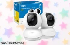 Cámara de vigilancia WiFi 360° Tapo C210 en pack de 2, seguridad total a un precio que te dejará sin aliento; ¡no pierdas la oportunidad de proteger lo que más quieres!