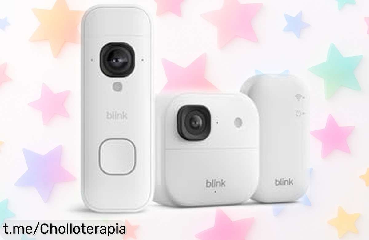 Cámara exterior 2K+ Blink y vídeotimbre 2K+, imágenes nítidas de día y noche a un precio loco que no volverás a ver, ¡asegura tu hogar ya antes de que se agoten!