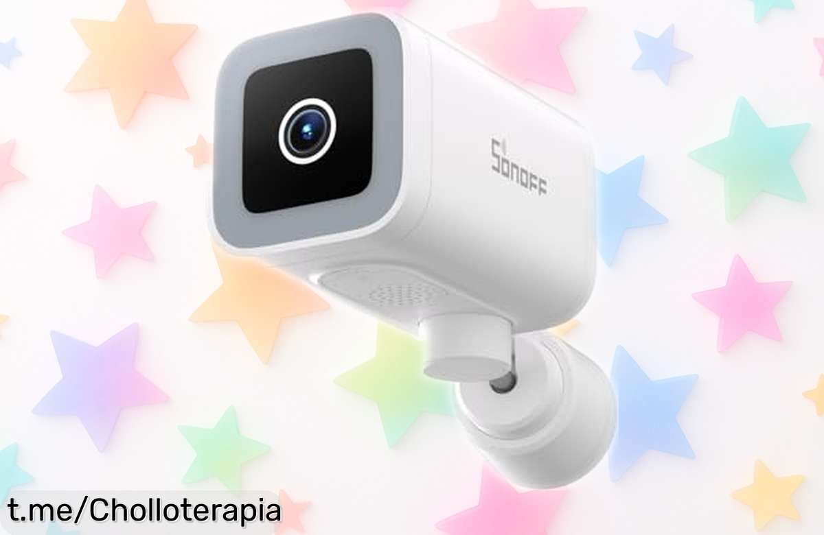 Cámara exterior SONOFF CAMB1P con visión nocturna en color y seguimiento automático: seguridad nunca a este precio emocionante, ¡asegura tu hogar ya!