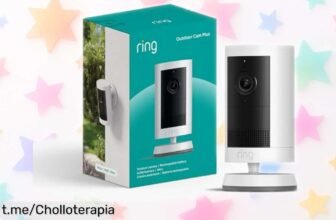 Cámara exterior inalámbrica Ring Outdoor Camera Plus con vídeo 2K ultra claro a un precio loco, ¡tus seres queridos y tu hogar siempre seguros! No te quedes sin la tuya.