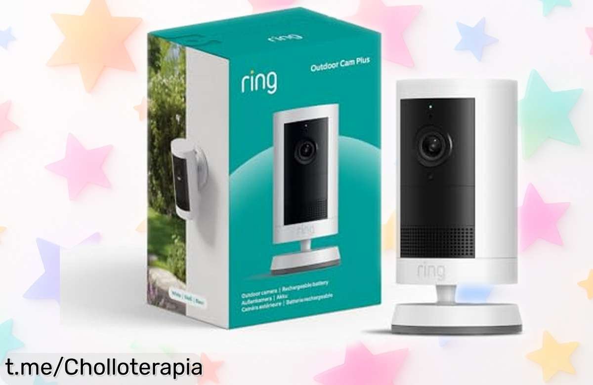 Cámara exterior inalámbrica Ring Outdoor Camera Plus con vídeo 2K ultra claro a un precio loco, ¡tus seres queridos y tu hogar siempre seguros! No te quedes sin la tuya.