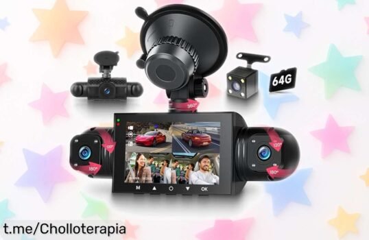 Cámaras 360° para coche con visión nocturna y sensor de aparcamiento, ahora a un precio loco que no creerás, ¡olvídate de los sustos y captura cada momento!