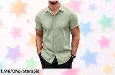Camisa de hombre COOFANDY perfecta para cualquier ocasión a precio rebajado, actualiza tu armario y deslumbra en cada momento antes que se agoten.