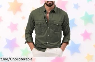 Camisa de hombre manga larga, perfecta para cualquier ocasión, ¡y con un precio loco que no podrás dejar escapar ahora mismo!