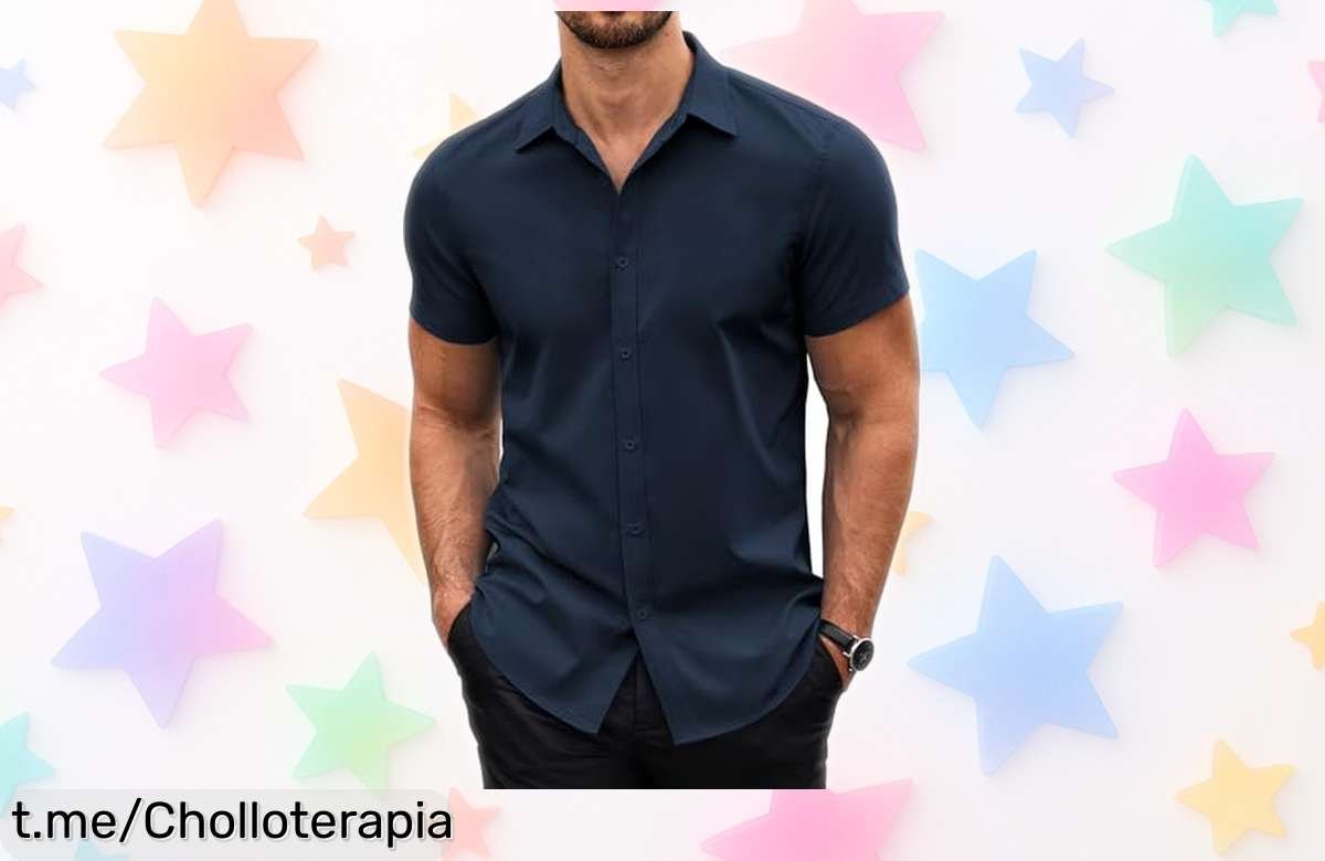 Camisa de manga corta COOFANDY, el ofertón que sienta genial y combina con todo; no te quedes sin la tuya y disfruta cada momento a lo grande.