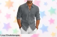 Camisa de vestir PJ PAUL JONES con tejido elástico a un precio increíble, ideal para cualquier ocasión. ¡No te quedes sin tu look espectacular hoy mismo!
