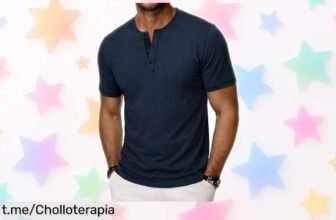 ¡Camiseta Henley de algodón Wayleb con cuello tunecino y botones a un precio rebajado que no podrás creer! ¡Aprovecha este chollazo antes que se agote!