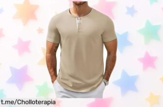 Camiseta Henley de manga corta COOFANDY a un precio loco que renueva tu armario sin pensar, elegante y duradera para que des el estilo que mereces. ¡No te quedes sin la tuya!