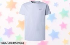 Camiseta básica para hombre Pepe Jeans Original, ¡un ofertón que se agota rápido y te hará sentir increíble cada vez que la uses!