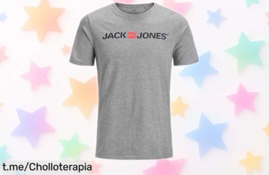 Camiseta de algodón Jack & Jones con logo clásico a un precio deslumbrante que no puedes dejar escapar y te hará sentir genial cada día.
