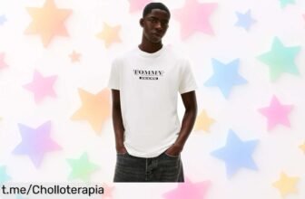 Camiseta de hombre Tommy Jeans con diseño único a precio loco que cambiará tu look diario, ¡no dejes pasar esta oferta única!