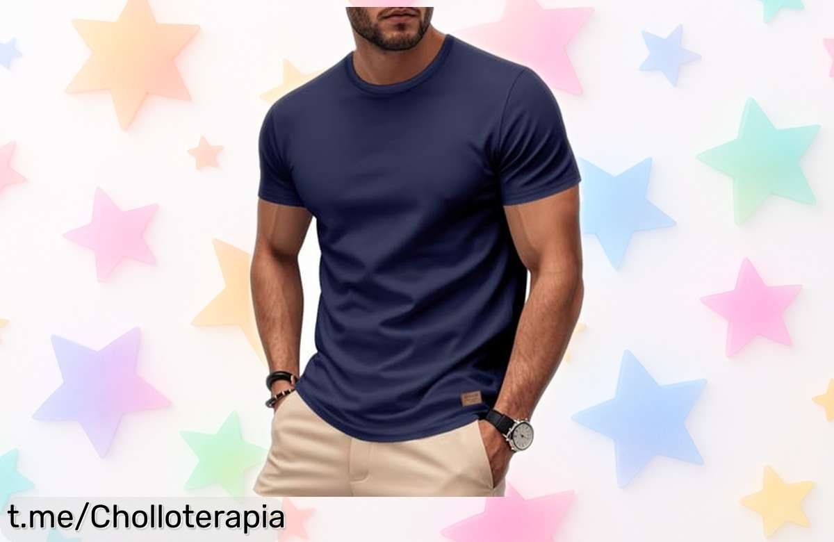 Camiseta de manga corta Muscle para hombre, la oferta perfecta para lucir bien en el deporte y el día a día. ¡Aprovecha este ofertón antes de que se agote!