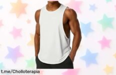 Camiseta de tirantes Wayleb para hombre, ideal para entrenos y salidas con amigos, ¡no te pierdas este precio loco que transformará tu look!