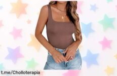 Camiseta de tirantes ajustada Zeagoo que realza tu figura y combina con todo, ¡precio regalado para lucir espectacular en cualquier ocasión!