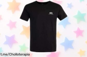 Camiseta hombre Alpha Industries con diseño auténtico y detalle de bandera en la manga, ahora a un precio de escándalo que no querrás dejar escapar. ¡Hazla tuya ya!