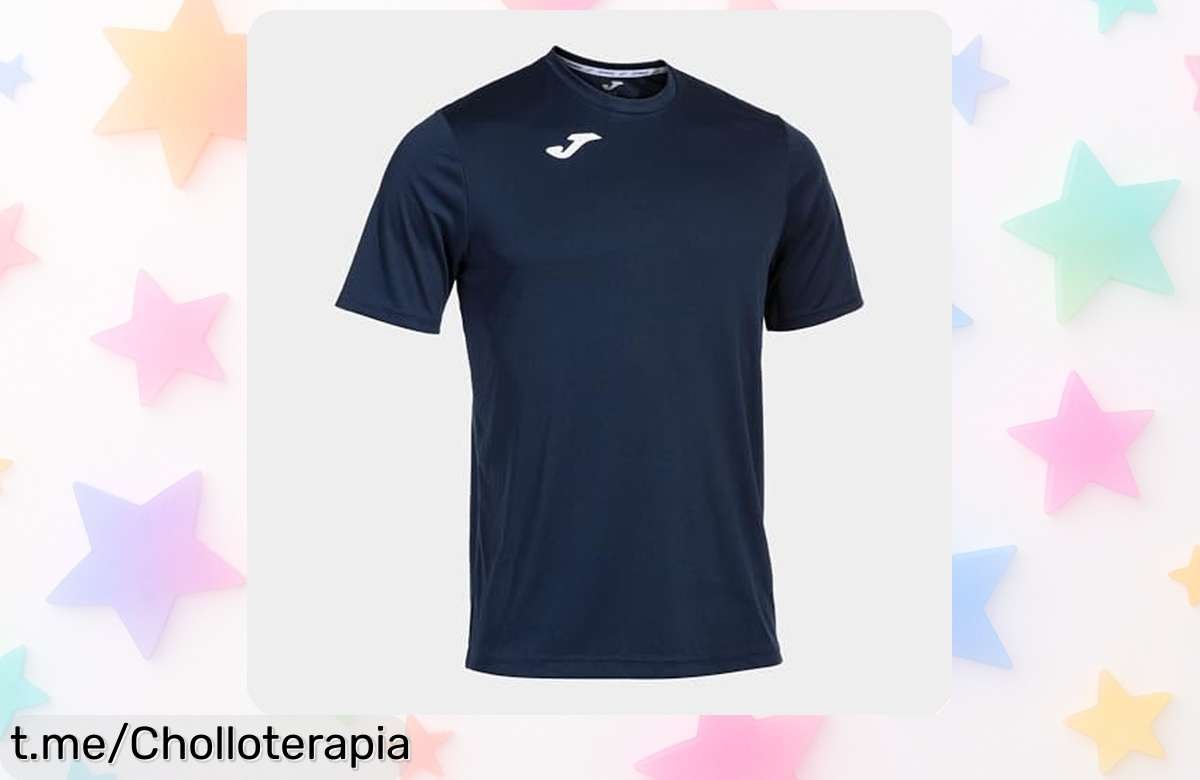 Camiseta hombre Joma Combi M/C con secado rapidísimo y cero rozaduras, ¡no dejes pasar este ofertón único que te hará moverte a tope!