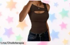 Camiseta sin mangas Aottori con corte slim: ¡Un chollazo elegante para que brilles en cualquier ocasión! Renueva tu armario a un precio increíble.