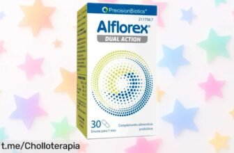 Cápsulas probióticas Alflorex Dual Action para cuidar tu barriga a un precio regalado, ¡no dejes pasar esta oportunidad que te hará sentir increíble!