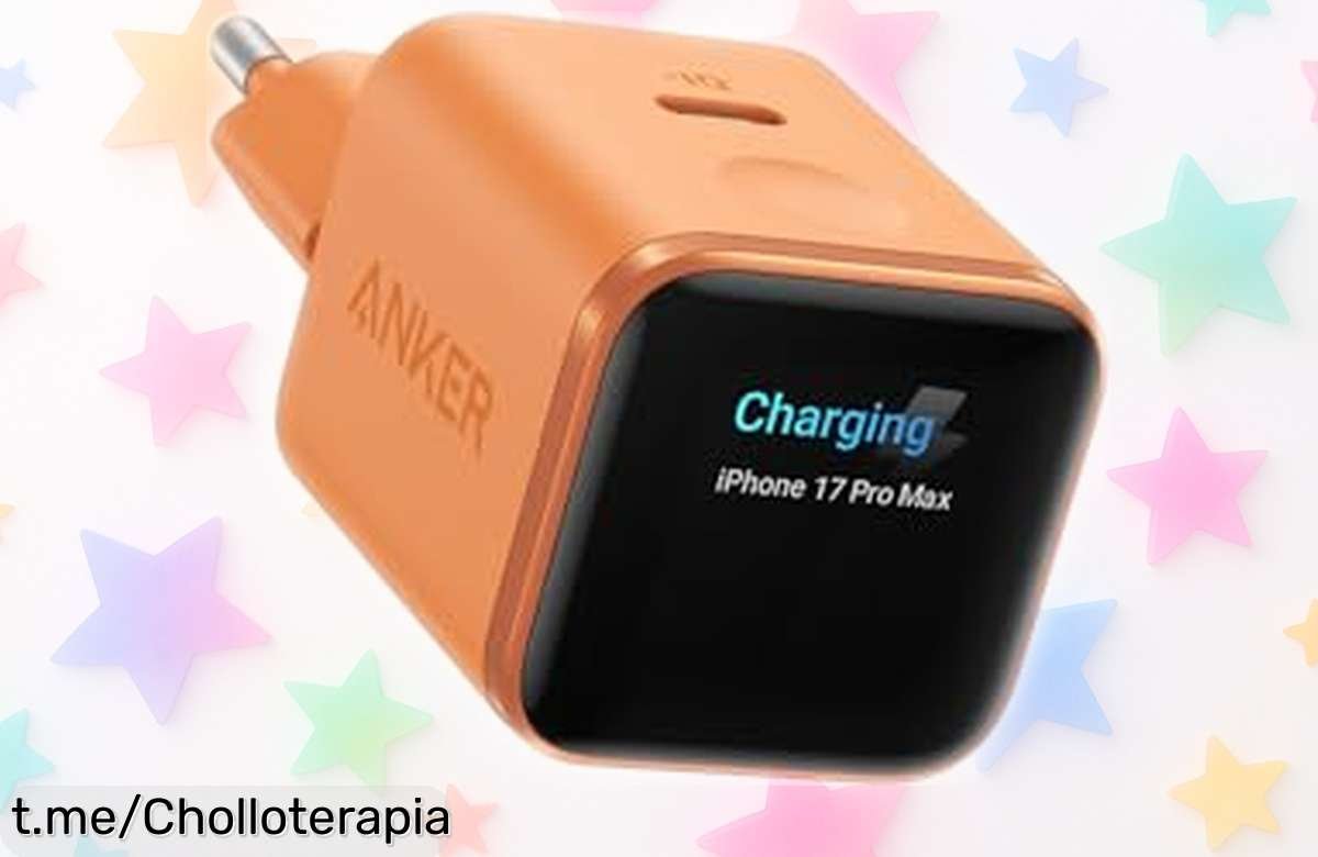 Cargador USB C Anker Nano 45W que carga tu iPhone y iPad rapidísimo, ¡es un ofertón con pantalla para saber cómo va! No dejes pasar esta oportunidad única.