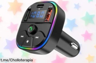 Cargador para el coche NexRen con radio FM y manos libres, ¡chollazo que no puedes dejar pasar para ir siempre conectado mientras disfrutas de tu música!