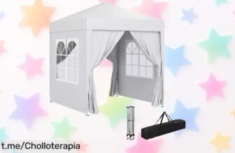 Carpa plegable Outsunny de 2x2m con 4 paredes, ¡descuentazo y a precio de risa! Prepárate para disfrutar del jardín o la playa sin complicaciones. No te quedes sin la tuya.